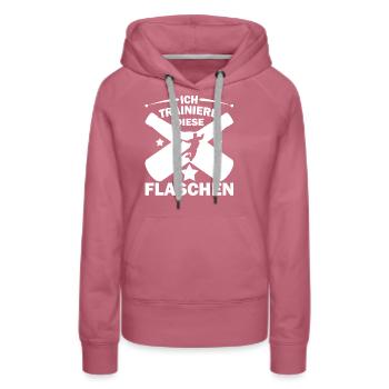 Handball Trainer I Handballer Jugendtrainer - Frauen Premium Bio Hoodie - Malve - Vorne - Isabella (175cm)