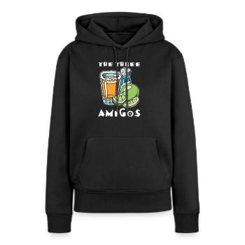Tequila - Sweat à capuche Premium bio Femme - noir - Devant - Julia (174cm)
