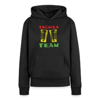 Tequila - Frauen Premium Bio Hoodie - Schwarz - Vorne - Julia (174cm)