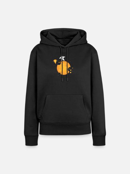 Plateau de fromages Fromages Fromages laitiers - Sweat à capuche Premium bio Femme - noir