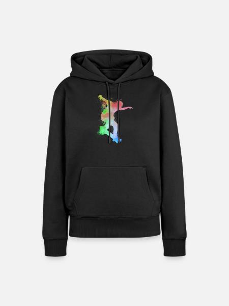 Skateboard Skateboarder Halfpipe Skater - Frauen Premium Bio Hoodie - Schwarz