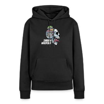 Champignons Cueilleurs de champignons Éponges Champignons Cueilleurs - Sweat à capuche Premium bio Femme - noir - Devant - Julia (174cm)