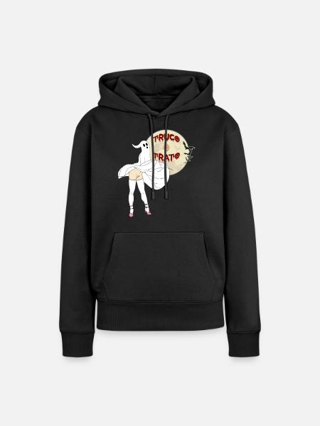 Süßes oder Saures - Frauen Premium Bio Hoodie - Schwarz