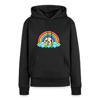 Sweet Rainbow - Women’s Premium Organic Hoodie - black - Front - Julia (174cm)