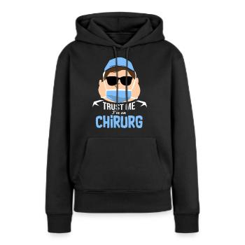 Chirurg Ärztin - Frauen Premium Bio Hoodie - Schwarz - Vorne - Julia (174cm)
