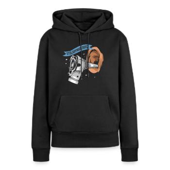 Halz-nasen-ohen-arzt - Frauen Premium Bio Hoodie - Schwarz - Vorne - Julia (174cm)