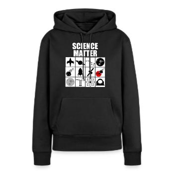 Wissenschaft Technologie - Frauen Premium Bio Hoodie - Schwarz - Vorne - Julia (174cm)