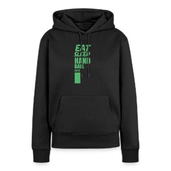 Handballer Handballer Handballer Handballer - Frauen Premium Bio Hoodie - Schwarz - Vorne - Julia (174cm)