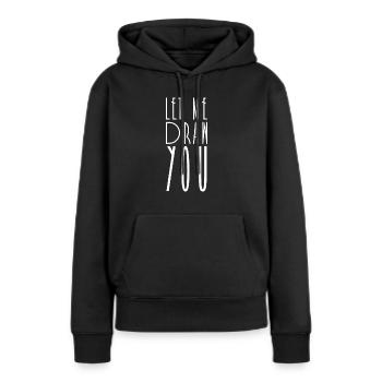 Zeichnerin Zeichnen Zeichner Maler Malen - Frauen Premium Bio Hoodie - Schwarz - Vorne - Julia (174cm)