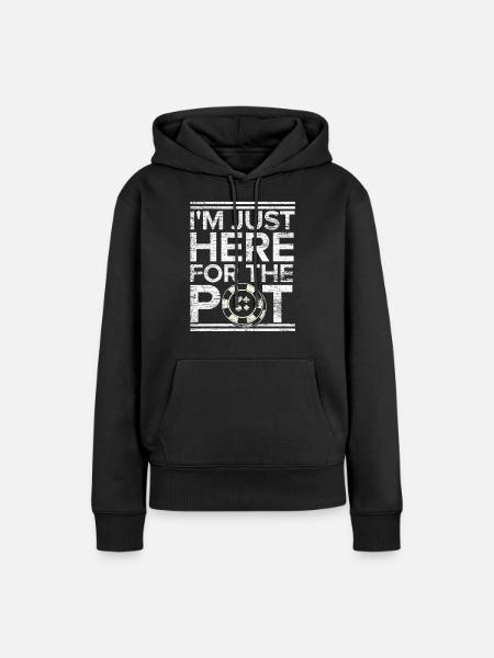 Poker - Frauen Premium Bio Hoodie - Schwarz