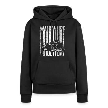 Maulwurf - Frauen Premium Bio Hoodie - Schwarz - Vorne - Julia (174cm)