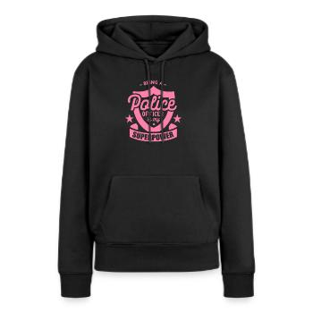 Polizistin - Frauen Premium Bio Hoodie - Schwarz - Vorne - Julia (174cm)
