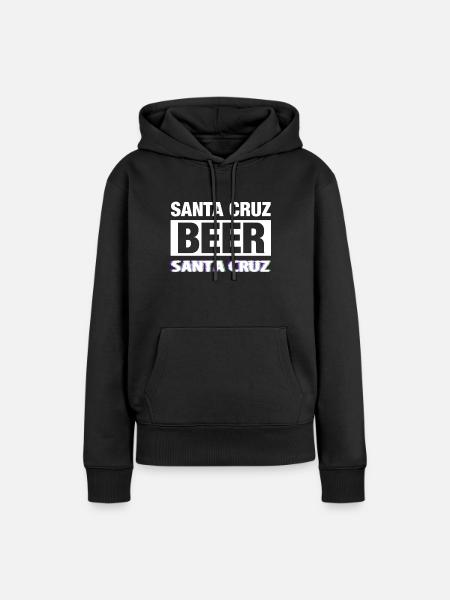 Santa Cruz Bier - Frauen Premium Bio Hoodie - Schwarz