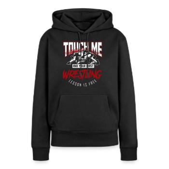 Wrestling - Frauen Premium Bio Hoodie - Schwarz - Vorne - Julia (174cm)