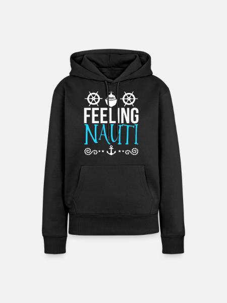Boot - Frauen Premium Bio Hoodie - Schwarz