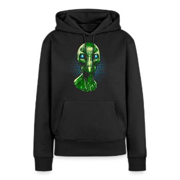 Alien - Women’s Premium Organic Hoodie - black - Front - Julia (174cm)