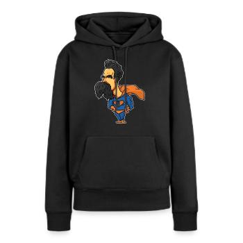 Friedrich Nietzsche - Sweat à capuche Premium bio Femme - noir - Devant - Julia (174cm)