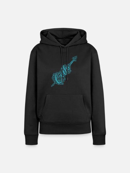 Cello Orchester - Frauen Premium Bio Hoodie - Schwarz