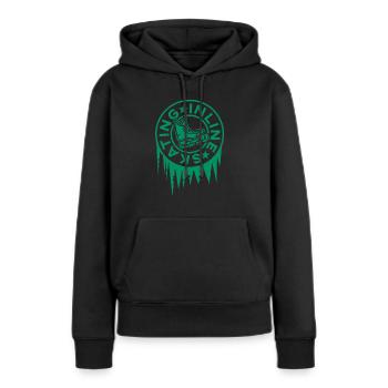 Inline Skating - Frauen Premium Bio Hoodie - Schwarz - Vorne - Julia (174cm)