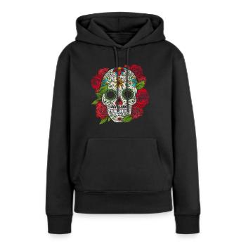 Mexiko Kultur - Frauen Premium Bio Hoodie - Schwarz - Vorne - Julia (174cm)