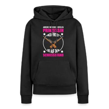 Schützenverein Schützin tireur sportif - Sweat à capuche Premium bio Femme - noir - Devant - Julia (174cm)