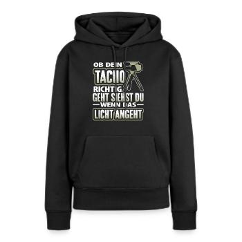 Tuning Cars Tuners - Sweat à capuche Premium bio Femme - noir - Devant - Julia (174cm)