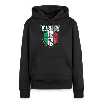 Italien Italiener Italienerin - Frauen Premium Bio Hoodie - Schwarz - Vorne - Julia (174cm)