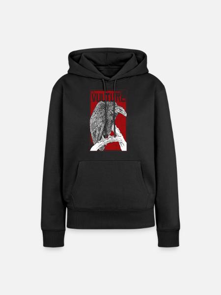 Geier Tod - Frauen Premium Bio Hoodie - Schwarz