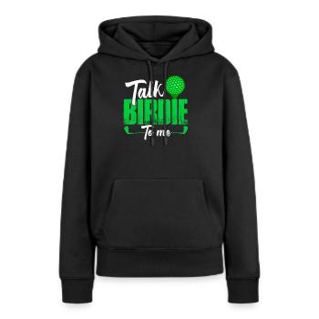 Golf Golfer Golferin - Frauen Premium Bio Hoodie - Schwarz - Vorne - Julia (174cm)