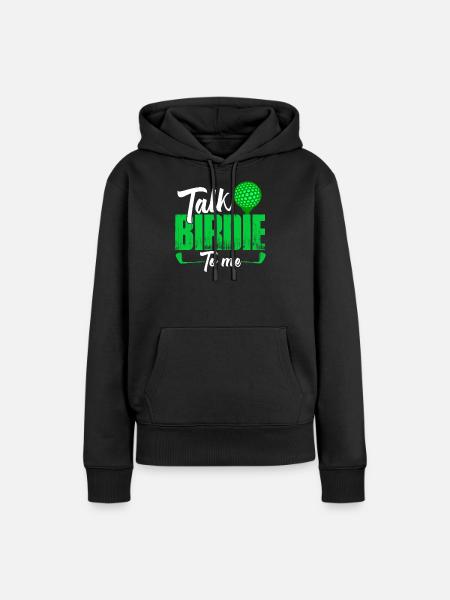 Golf Golfer Golferin - Frauen Premium Bio Hoodie - Schwarz