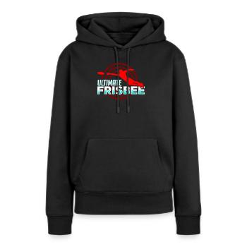 Ultimate Frisbee - Women’s Premium Organic Hoodie - black - Front - Julia (174cm)