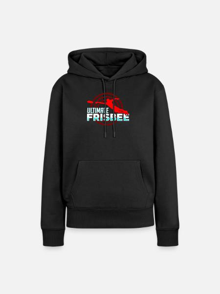 Ultimate Frisbee - Frauen Premium Bio Hoodie - Schwarz