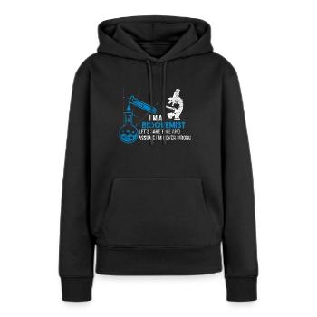 Biochimie Biochimie - Sweat à capuche Premium bio Femme - noir - Devant - Julia (174cm)