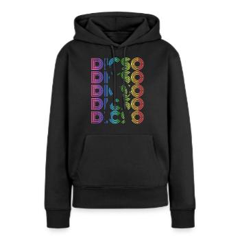 Disco Musik Tanzen - Frauen Premium Bio Hoodie - Schwarz - Vorne - Julia (174cm)