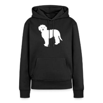 Goldendoodle - Frauen Premium Bio Hoodie - Schwarz - Vorne - Julia (174cm)