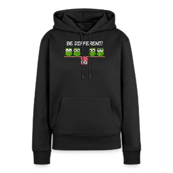 Different Unique Unique Unique Different - Women’s Premium Organic Hoodie - black - Front - Julia (174cm)