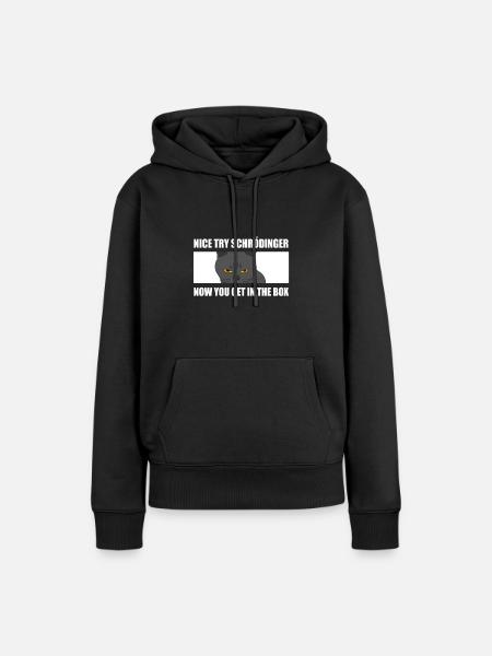 Physiker Schrödinger - Frauen Premium Bio Hoodie - Schwarz