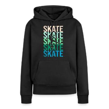 Eiskunstlauf Eiskunstlaufen - Frauen Premium Bio Hoodie - Schwarz - Vorne - Julia (174cm)