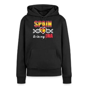 Spanien Spanier - Frauen Premium Bio Hoodie - Schwarz - Vorne - Julia (174cm)