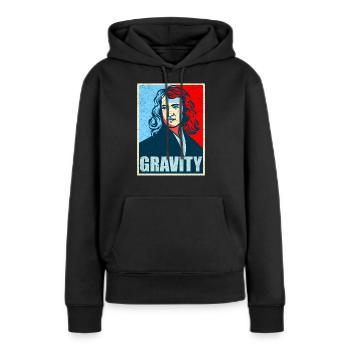 Isaac Newton - Women’s Premium Organic Hoodie - black - Front - Julia (174cm)