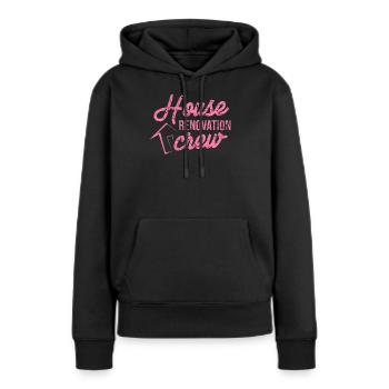 Équipe de rénovation rénovation rénovation modernisation - Sweat à capuche Premium bio Femme - noir - Devant - Julia (174cm)