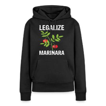 Tomaten - Frauen Premium Bio Hoodie - Schwarz - Vorne - Julia (174cm)