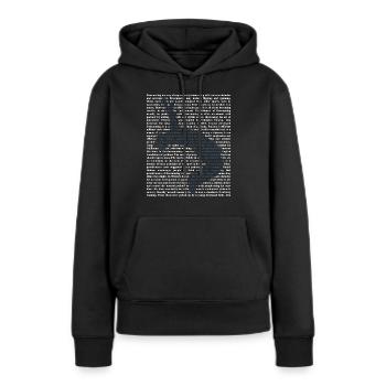 Freerunning - Frauen Premium Bio Hoodie - Schwarz - Vorne - Julia (174cm)