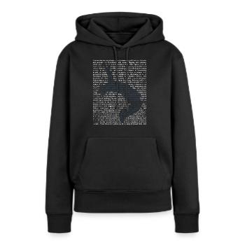 Cadeau de parkour freerunning - Sweat à capuche Premium bio Femme - noir - Devant - Julia (174cm)