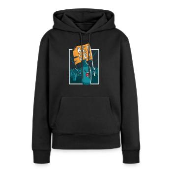 Beer Revolution Bier Aufstand Saufen Party Feiern - Frauen Premium Bio Hoodie - Schwarz - Vorne - Julia (174cm)