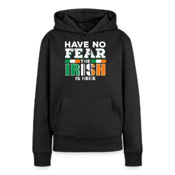 Irisch Irland - Frauen Premium Bio Hoodie - Schwarz - Vorne - Julia (174cm)