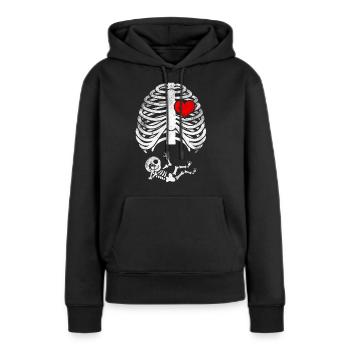 Baby on board - rock baby - Women’s Premium Organic Hoodie - black - Front - Julia (174cm)