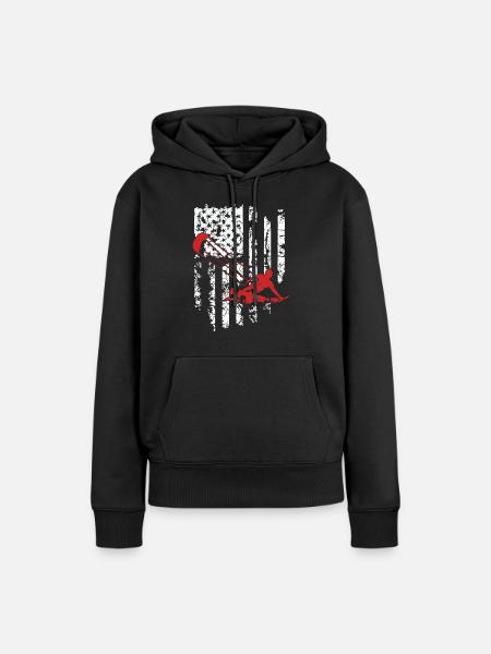 kitesurfing - Frauen Premium Bio Hoodie - Schwarz