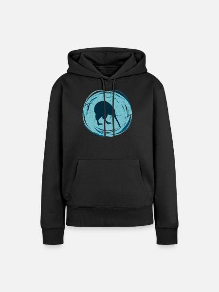 Neuseeland Backpacker - Frauen Premium Bio Hoodie - Schwarz