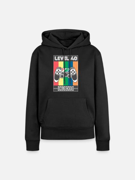 40.Geburtstag 40 jahre 40.Geburtstag Mann 40 - Frauen Premium Bio Hoodie - Schwarz